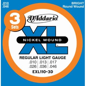 D'Addario EXL110-3D Electric Guitar Strings