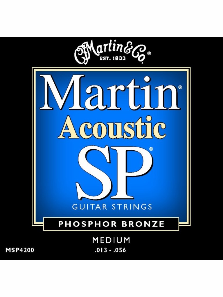 Martin MSP4200 SP Phosphor Bronze Acoustic Guitar Strings Best Acoustic Guitar Strings